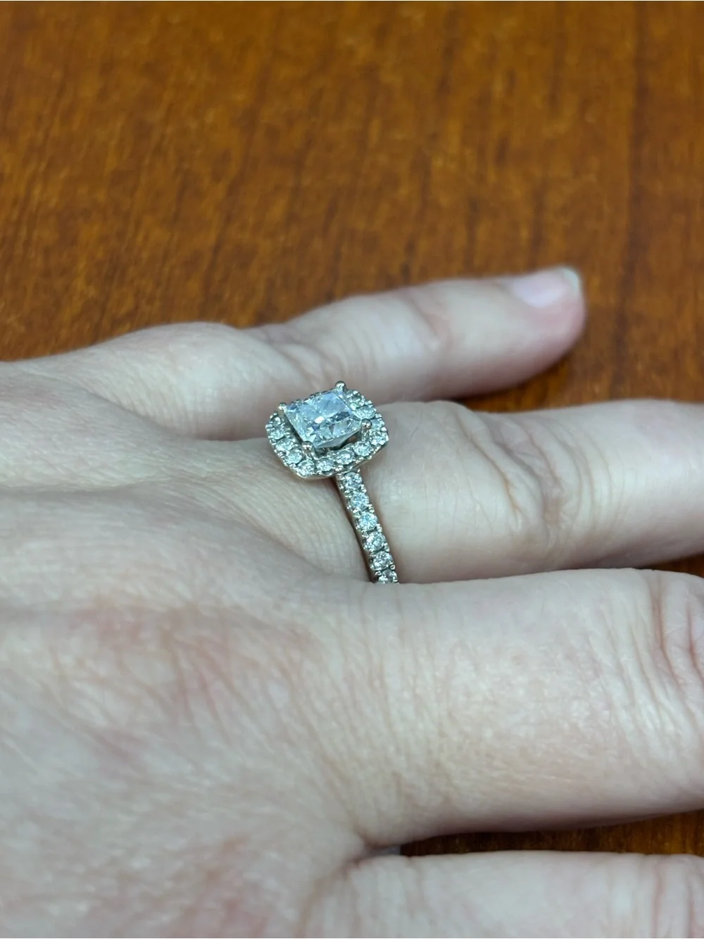 The LEO Legacy 1.38 cttw Lab Diamond Engagement Ring - 14k White Gold - Size 7